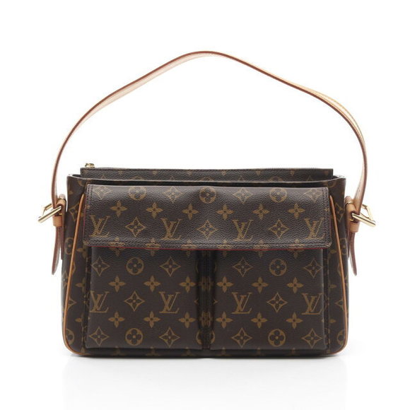 Louis Vuitton Viva Cite GM Shoulder Bag Leather Monogram Brown - Picture 1 of 7